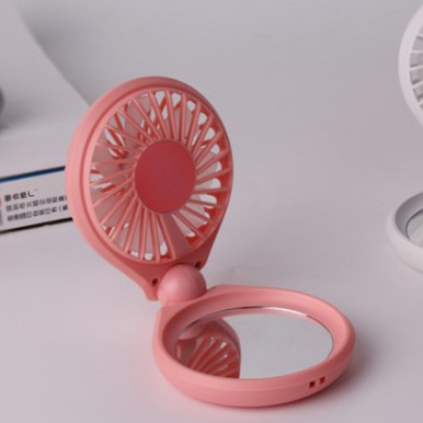 ミラー付きコンパクト扇風機