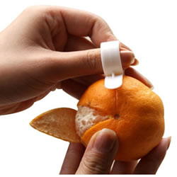 オレンジ皮むき器