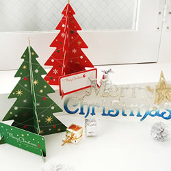 紙製クリスマスツリー