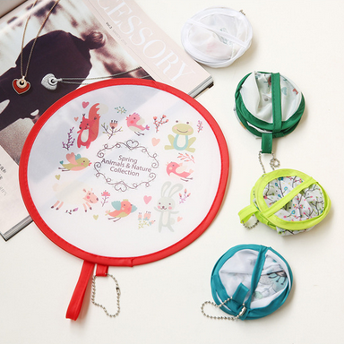 ボールチェーン付きおりたたみうちわ