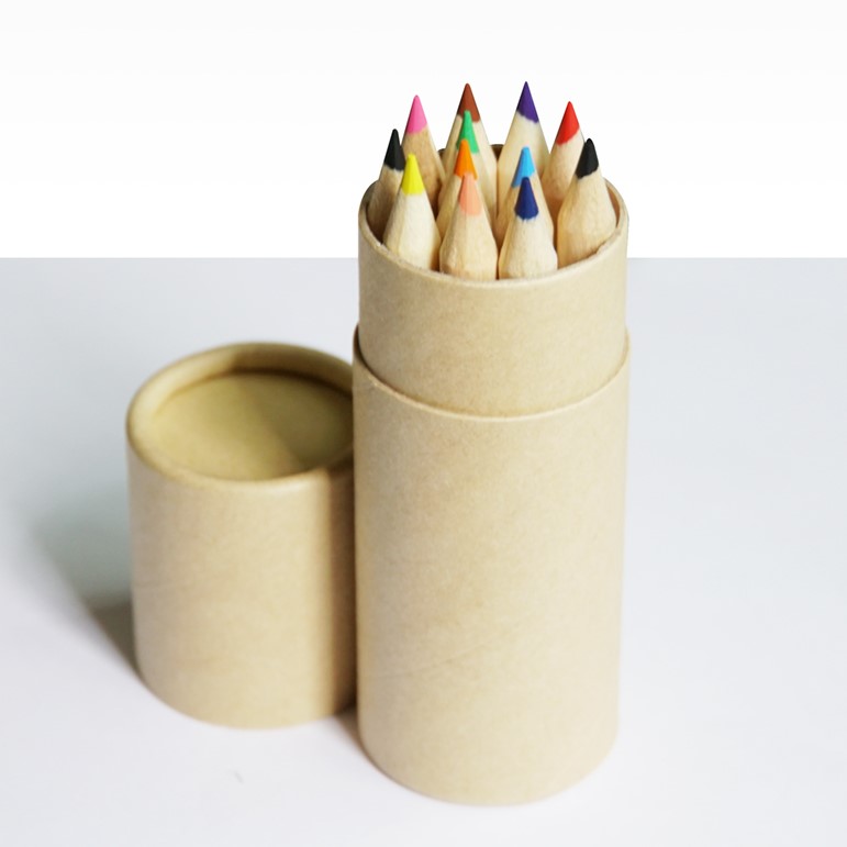 小ロット対応・紙管色鉛筆(ミニタイプ)